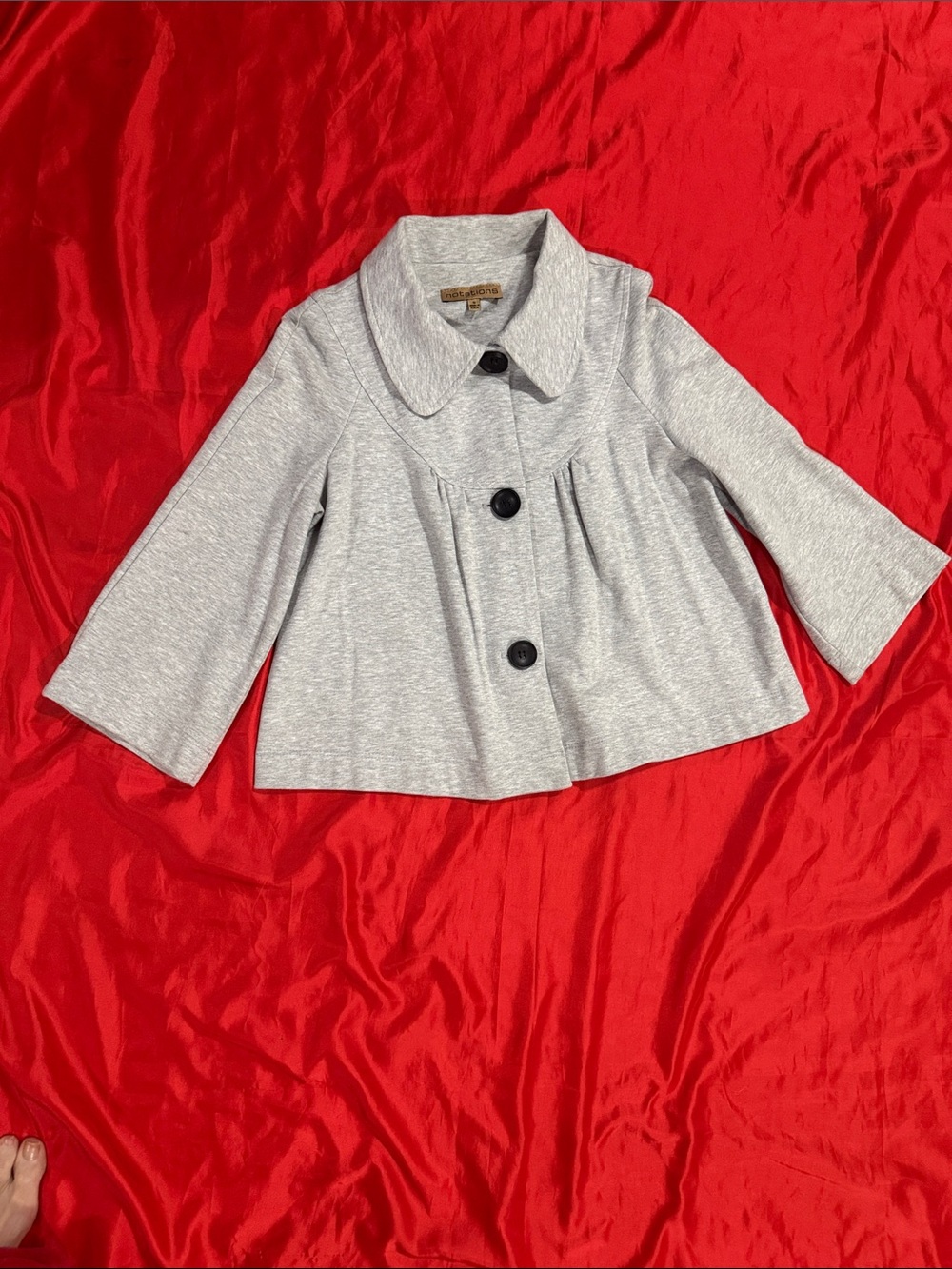WOW POSHMARK - Authentic Notations Grey Blazer